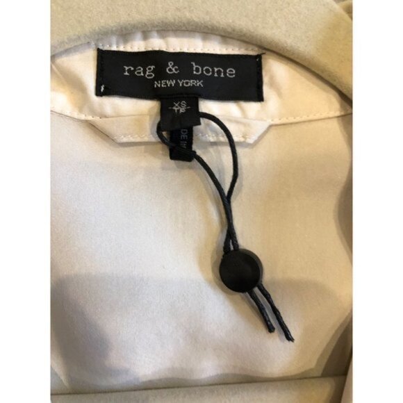 Rag & Bone Women's White Field Silk Blouse Classic Fit Top Size XS - Picture 7 of 12